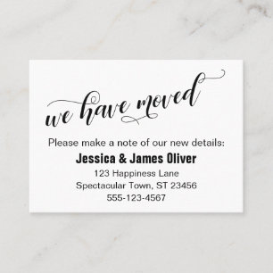 We hebben Chic Script Typography Handout Card verp Visitekaartje