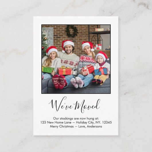 We hebben Custom Photo New Home Holiday Moving Informatiekaartje (Voorkant)