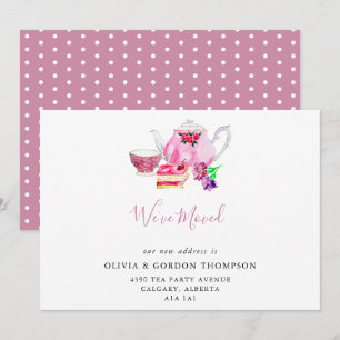 We hebben Cute Waterverf Tea Set Simple Chic verpl Aankondiging