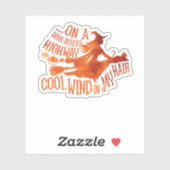 We hebben Dark Desert Highway Cool Wind Witch Broo Sticker (Vel)