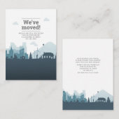 We hebben de aankondiging van adresverhuizing verp (Voorkant / Achterkant)