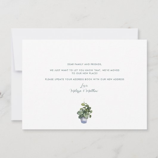 We hebben de aankondiging van de adreswijziging ve (Achterkant)