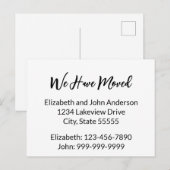 We hebben de aankondiging van de beweging van zwar briefkaart (Voorkant / Achterkant)