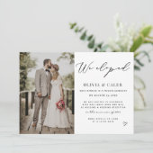 We hebben de aankondiging van de bruiloft uitgeban (Staand voorkant)