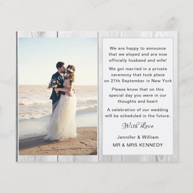 We hebben de aankondiging van de fotoCollage Wood  (Achterkant)