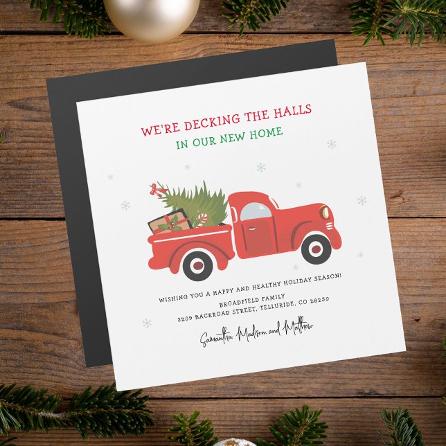 We hebben de aankondiging van de kerstvakantie ver (We Moved Christmas Moving Announcement)