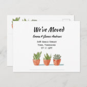 We hebben de aankondiging van de nieuwe adrestuin  briefkaart (Voorkant / Achterkant)