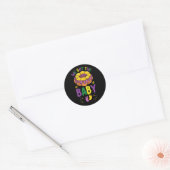 We hebben de aankondiging van de zwangerschap van ronde sticker (Envelop)