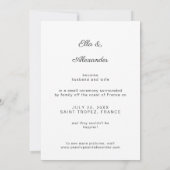 We hebben de aankondiging van het huwelijk van de (Achterkant)