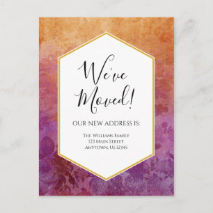 We hebben de aankondiging van Ombre Florals Briefk Briefkaart