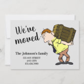 We hebben de adresmededeling gewijzigd aankondiging (Voorkant)