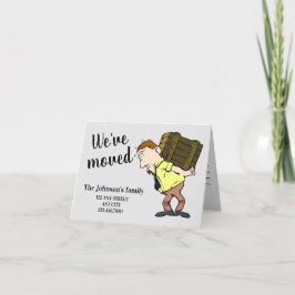 We hebben de adresmededeling gewijzigd aankondiging