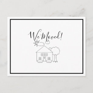 We hebben de adreswijziging doorgevoerd briefkaart