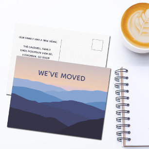We hebben de adreswijziging van Mountain Sunrise v Briefkaart