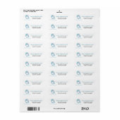 We hebben de adreswijziging van New Home Blue Fish Etiket (Full Sheet)