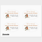 We hebben de adreswijziging van New Home Robin ver Ovale Sticker (Vel)