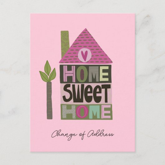 We hebben de adreswijziging verplaatst briefkaart (Voorkant)