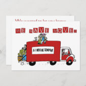 we hebben de adreswijzigingsplatte kaart verplaats (Voorkant / Achterkant)