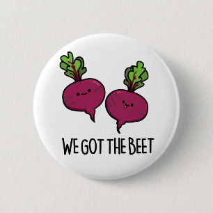 We hebben de biet grappige groentebonen. ronde button 5,7 cm