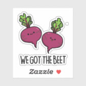 We hebben de biet grappige groentebonen. sticker (Vel)