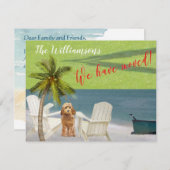 We hebben de 'Dog Ocean Beach' budgetverplaatsing  Aankondiging (Voorkant / Achterkant)