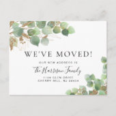 We hebben de Eucalyptus Greenery Waterverf Bewegen Aankondigingskaart (Voorkant)