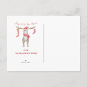 We hebben de feestdag verplaatst. aankondigingskaart (Achterkant)