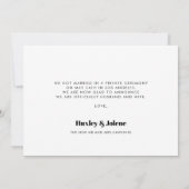 We hebben de  foto van het knot retro script gekop aankondiging (Achterkant)