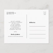 We hebben de foto van het knot retro script gekop briefkaart (Achterkant)