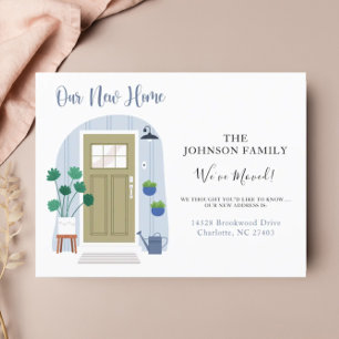 We hebben de groene Waterverf van de deur aangekon Briefkaart