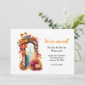 We hebben de herfstbladeren van de deur verplaatst aankondiging (Staand voorkant)