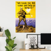 We hebben de heuvel gepakt poster (Thuiskantoor)