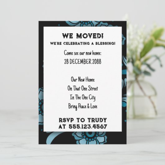 We hebben de 'Home Blessing New House Warming Part Kaart (Staand voorkant)