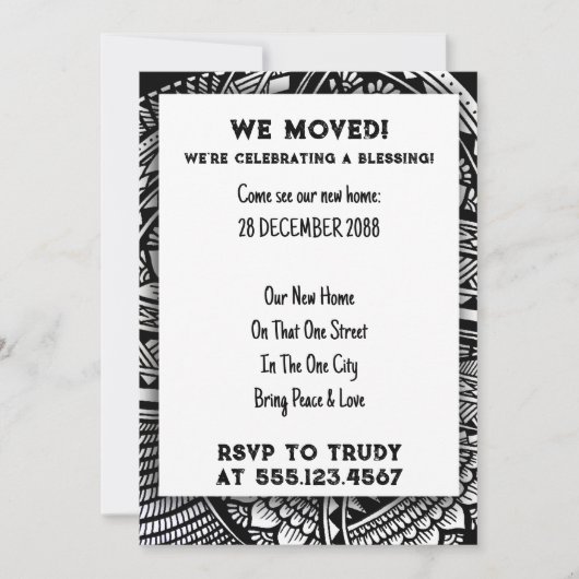 We hebben de 'Home Blessing New House Warming Part Kaart (Voorkant)