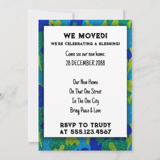 We hebben de 'Home Blessing New House Warming Part Kaart (Voorkant)