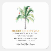 We hebben de kerstboompalm van de kerstboompalmen  vierkante sticker (Voorkant)
