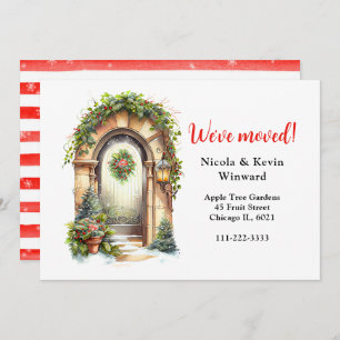 We hebben de kerstgarlanddeur verplaatst aankondiging