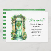 We hebben de kerstkrans verplaatst aankondiging (Voorkant / Achterkant)