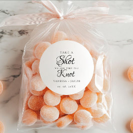 We hebben de knoop doorgehakt, dus neem een korte  ronde sticker