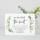 We hebben de knoop doorgehakt, Trouw Elopement Fee Kaart (Staand voorkant)