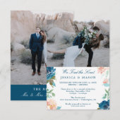 We hebben de knoop doorgehakt uitnodigen Eloped Aa Kaart (Voorkant / Achterkant)