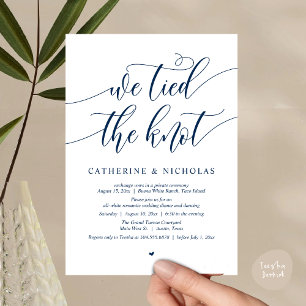 We hebben de knoop doorgehakt, Wedding Elopement D Kaart