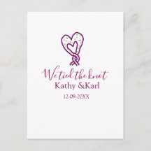 We hebben de knoop pink hart knopen naam datum rom