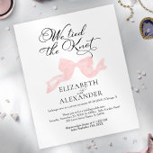 We hebben de knoop vastgemaakt | Roze strik bruilo