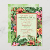 We hebben de Knot Tropical Wedding Invitation gebo (Voorkant / Achterkant)