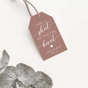 We hebben de 'Knot Wedding Favor' verboden Cadeaulabel