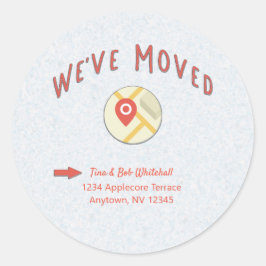 We hebben de map Locatie-pincode verplaatst Ronde Sticker