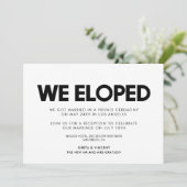 We hebben de Matige bruiloft aangekondigd Kaart (Staand voorkant)