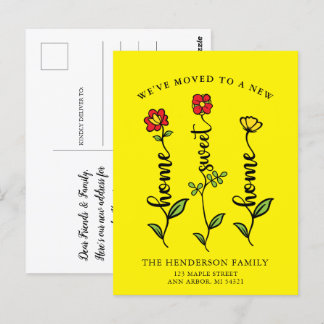 We hebben de mededeling 'Home Sweet Home Moving' v Briefkaart