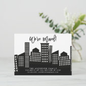 We hebben de mededeling van de Beweging van de Sta Aankondiging (Staand voorkant)